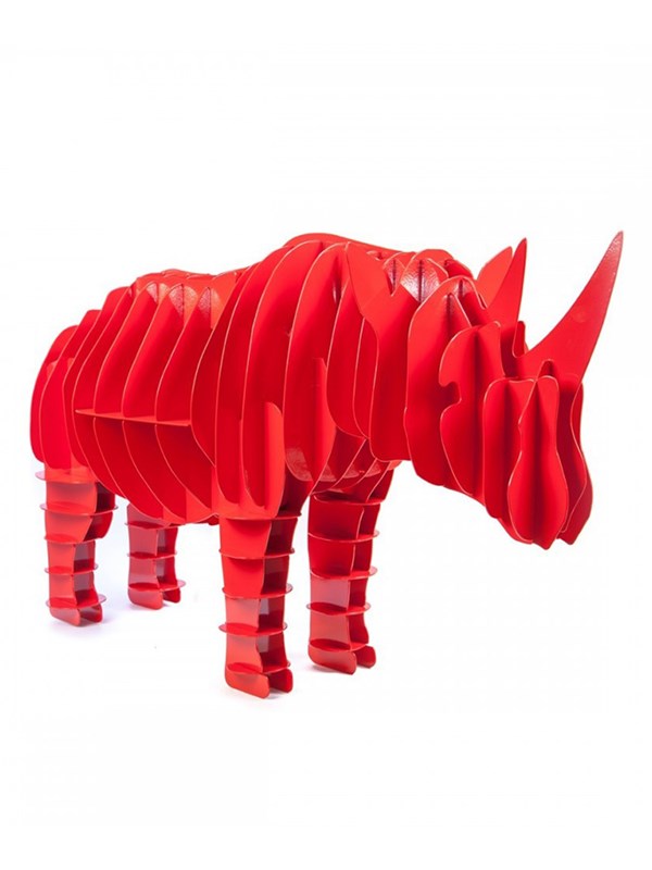 Rhinoceros rouge Métal